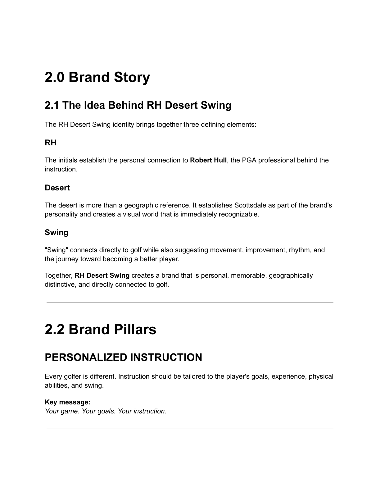 Brand guidelines page — logo usage