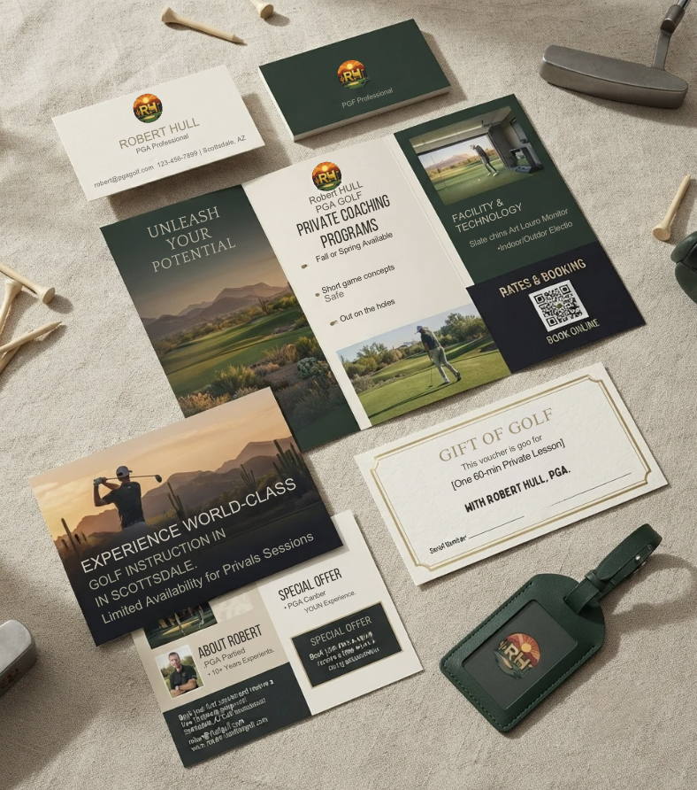 Robert Hull brand stationery and applications