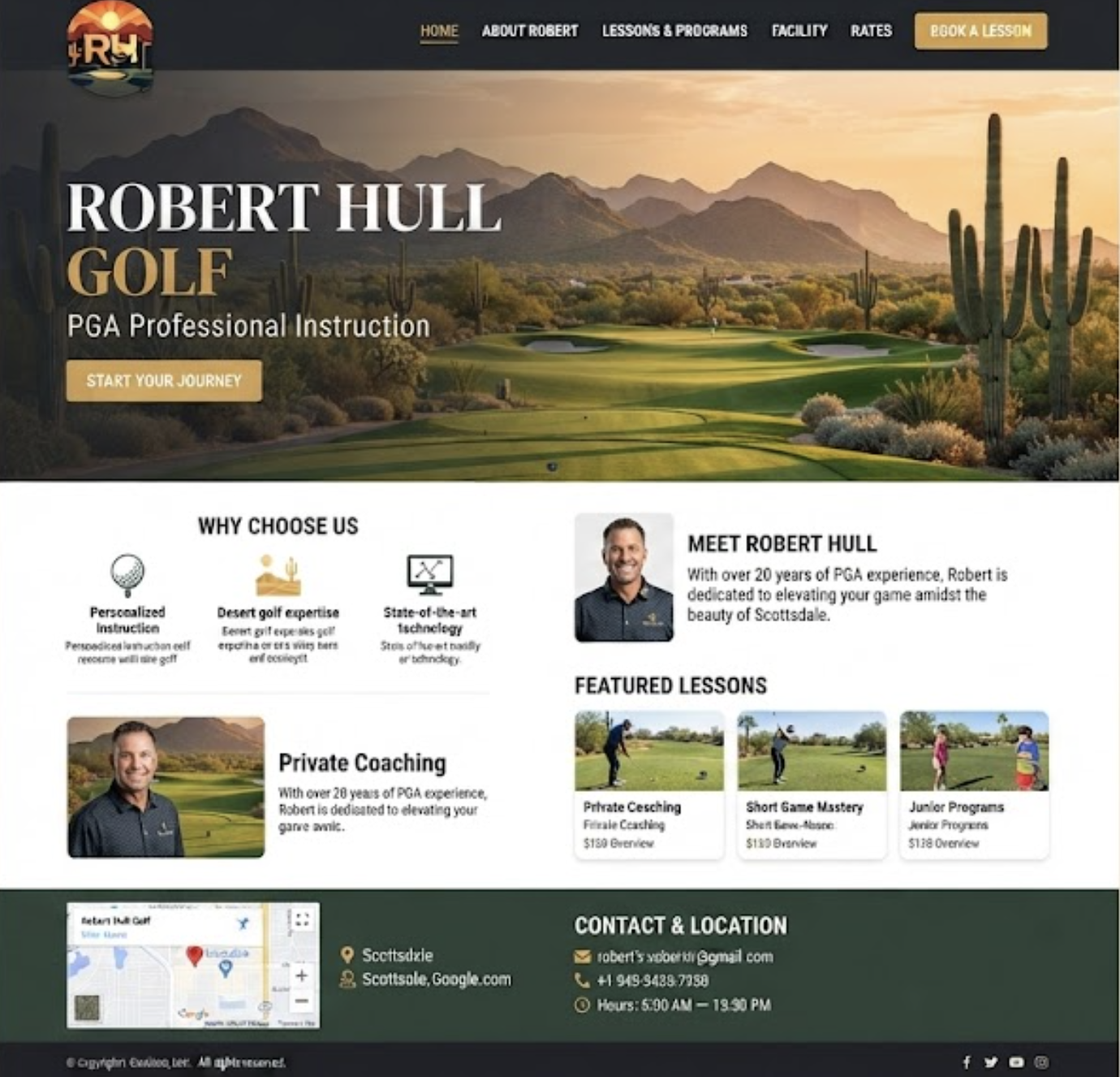 Robert Hull Golf website