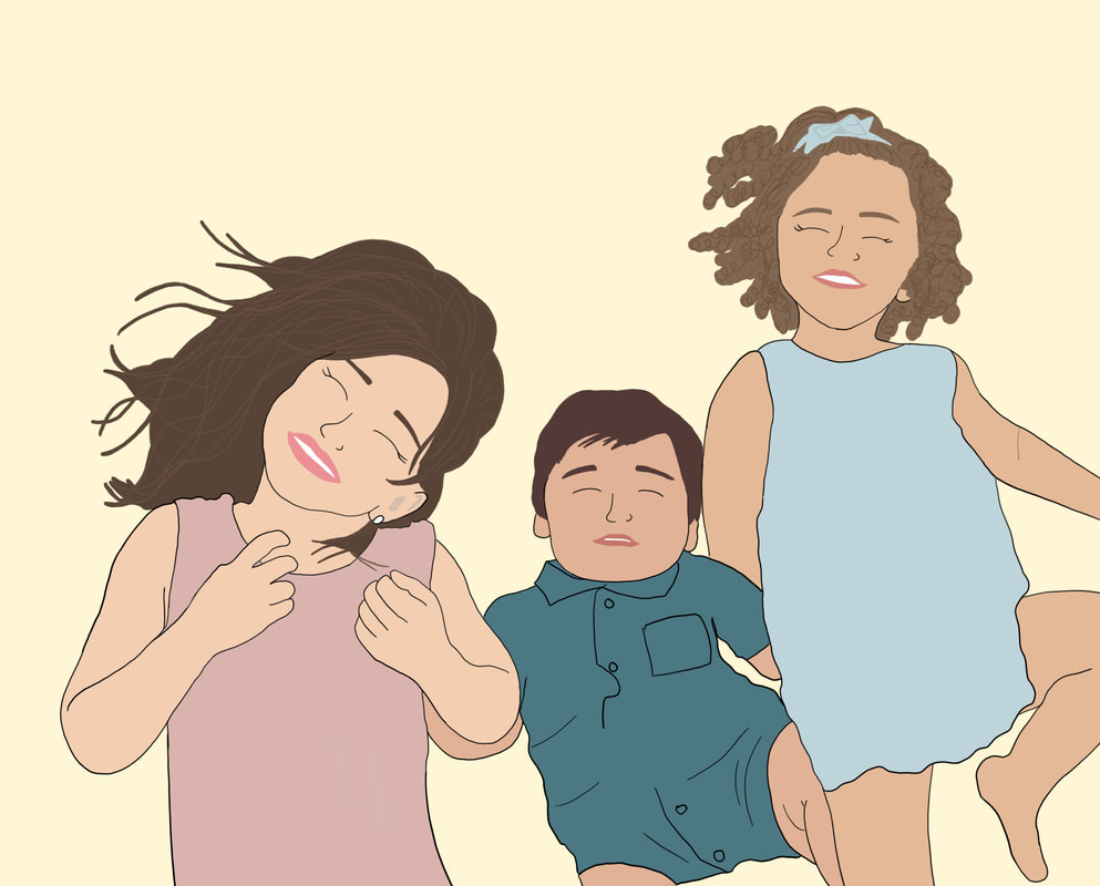 Two friends illustration