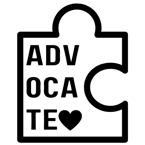 ADVOCATE puzzle-piece autism awareness mark