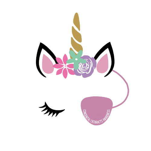 Congenital cataracts awareness illustration