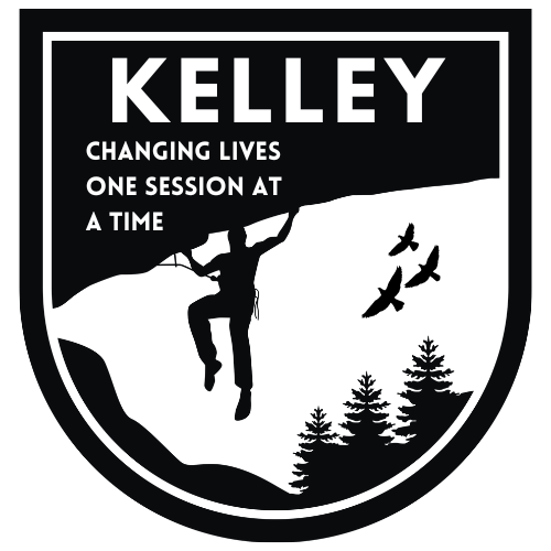 Kelley climbing club badge logo