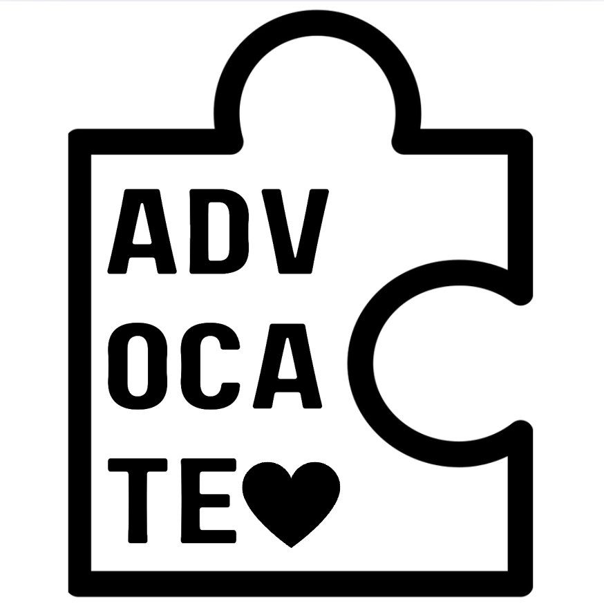 ADVOCATE puzzle-piece mark with heart